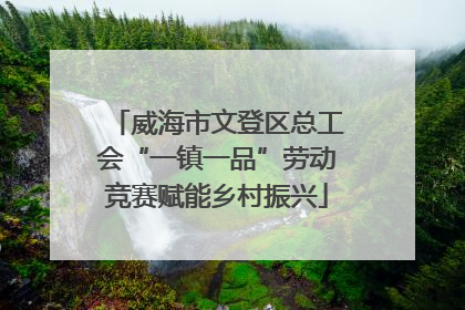 威海市文登区总工会“一镇一品”劳动竞赛赋能乡村振兴