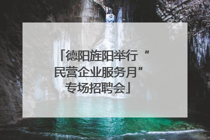 德阳旌阳举行“民营企业服务月”专场招聘会