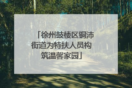徐州鼓楼区铜沛街道为特扶人员构筑温馨家园