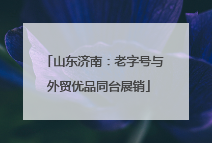 山东济南：老字号与外贸优品同台展销