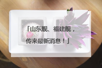 山东舰、福建舰，传来最新消息！