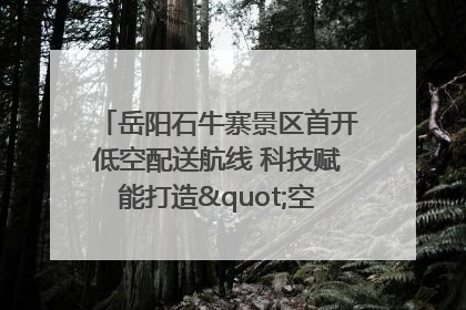 岳阳石牛寨景区首开低空配送航线 科技赋能打造"空中便利店"