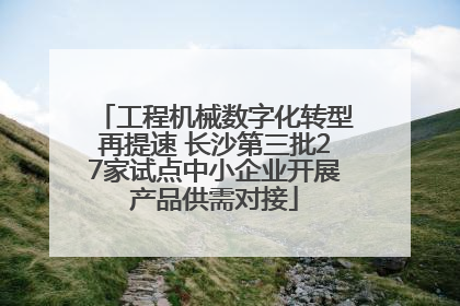 工程机械数字化转型再提速 长沙第三批27家试点中小企业开展产品供需对接