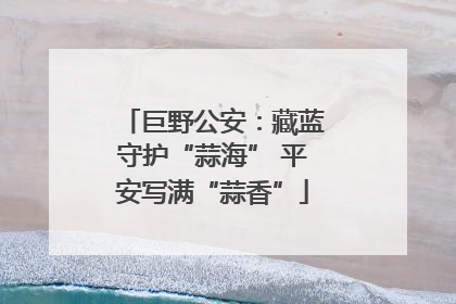 巨野公安：藏蓝守护“蒜海” 平安写满“蒜香”