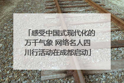 感受中国式现代化的万千气象 网络名人四川行活动在成都启动