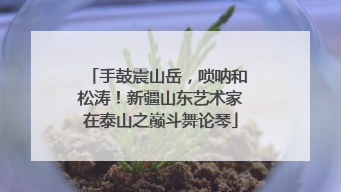 手鼓震山岳，唢呐和松涛！新疆山东艺术家在泰山之巅斗舞论琴