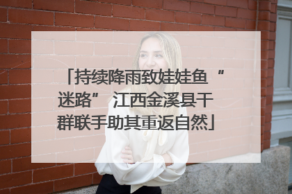 持续降雨致娃娃鱼“迷路” 江西金溪县干群联手助其重返自然