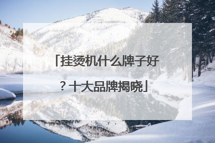 挂烫机什么牌子好？十大品牌揭晓