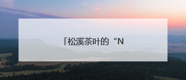 松溪茶叶的“N”种打开方式