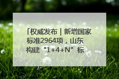 权威发布｜新增国家标准2964项，山东构建“1+4+N”标准化创新发展新格局