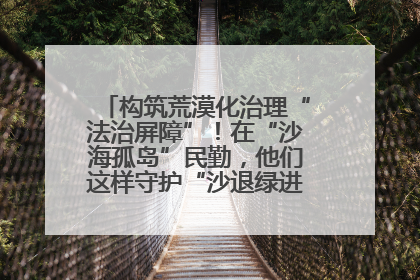 构筑荒漠化治理“法治屏障”！在“沙海孤岛”民勤，他们这样守护“沙退绿进”的生态奇迹