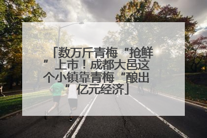 数万斤青梅“抢鲜”上市！成都大邑这个小镇靠青梅“酿出”亿元经济