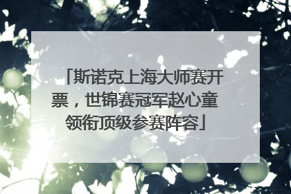 斯诺克上海大师赛开票，世锦赛冠军赵心童领衔顶级参赛阵容