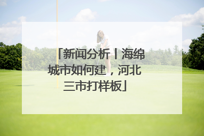 新闻分析丨海绵城市如何建，河北三市打样板