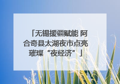 无锡援疆赋能 阿合奇县太湖夜市点亮璀璨“夜经济”