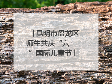 昆明市盘龙区师生共庆“六一”国际儿童节