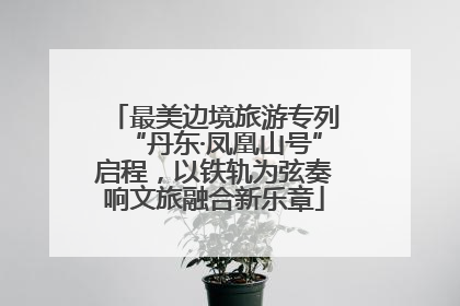 最美边境旅游专列“丹东·凤凰山号”启程，以铁轨为弦奏响文旅融合新乐章