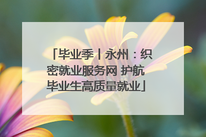 毕业季丨永州：织密就业服务网 护航毕业生高质量就业