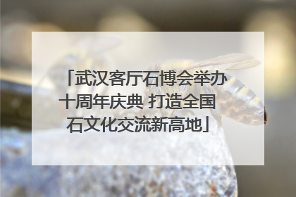 武汉客厅石博会举办十周年庆典 打造全国石文化交流新高地