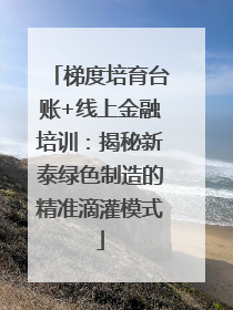 梯度培育台账+线上金融培训：揭秘新泰绿色制造的精准滴灌模式