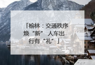 榆林：交通秩序焕“新” 人车出行有“礼”