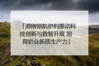 潘刚领航伊利推动科技创新与数智升级 培育奶业新质生产力