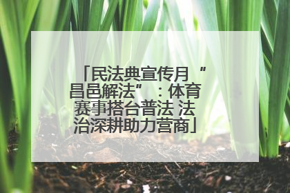 民法典宣传月“昌邑解法”：体育赛事搭台普法 法治深耕助力营商