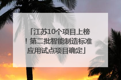 江苏10个项目上榜！第二批智能制造标准应用试点项目确定
