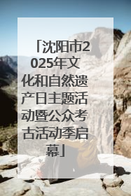 沈阳市2025年文化和自然遗产日主题活动暨公众考古活动季启幕
