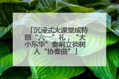 沉浸式大课堂成特别“六一”礼，“大小东华”奏响立德树人“协奏曲”