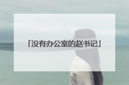 没有办公室的赵书记