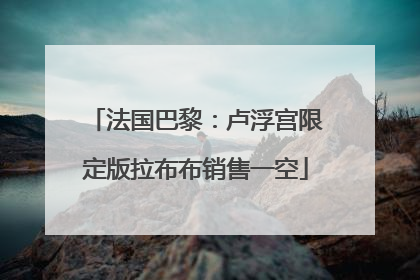 法国巴黎：卢浮宫限定版拉布布销售一空