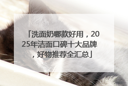 洗面奶哪款好用，2025年洁面口碑十大品牌，好物推荐全汇总