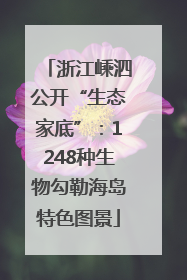 浙江嵊泗公开“生态家底”：1248种生物勾勒海岛特色图景