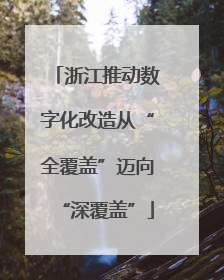 浙江推动数字化改造从“全覆盖”迈向“深覆盖”