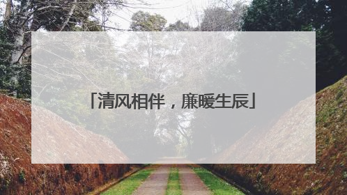清风相伴，廉暖生辰