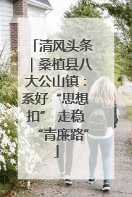 清风头条｜桑植县八大公山镇：系好“思想扣” 走稳“青廉路”