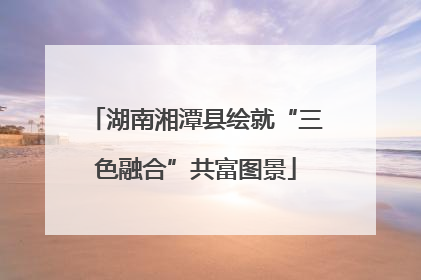 湖南湘潭县绘就“三色融合”共富图景