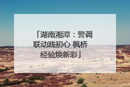 湖南湘潭：警调联动践初心 枫桥经验焕新彩
