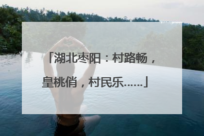 湖北枣阳：村路畅，皇桃俏，村民乐……