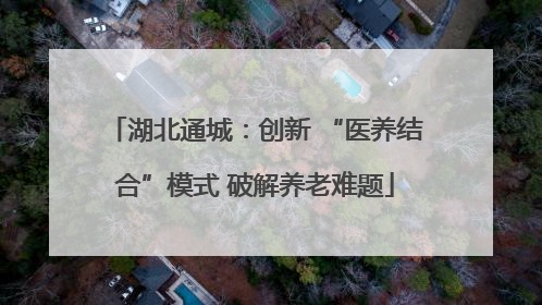 湖北通城：创新 “医养结合”模式 破解养老难题