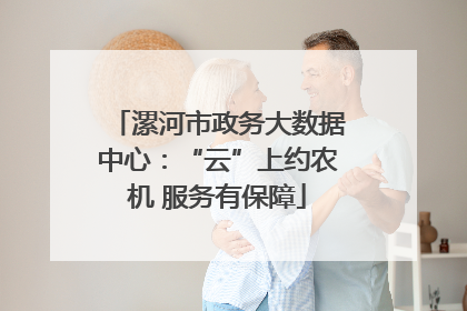 漯河市政务大数据中心：“云”上约农机 服务有保障