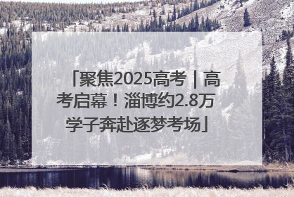 聚焦2025高考｜高考启幕！淄博约2.8万学子奔赴逐梦考场