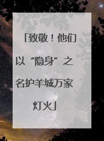 致敬！他们以“隐身”之名护羊城万家灯火
