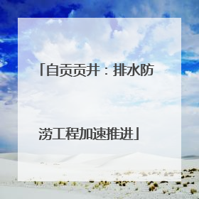 自贡贡井：排水防涝工程加速推进