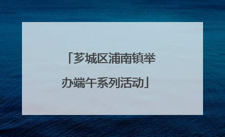 芗城区浦南镇举办端午系列活动