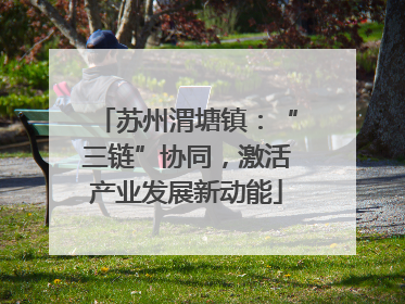 苏州渭塘镇：“三链”协同，激活产业发展新动能