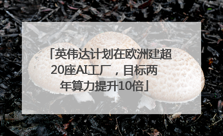 英伟达计划在欧洲建超20座AI工厂，目标两年算力提升10倍