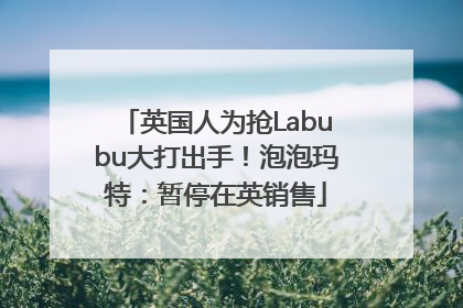 英国人为抢Labubu大打出手！泡泡玛特：暂停在英销售