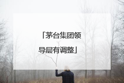 茅台集团领导层有调整